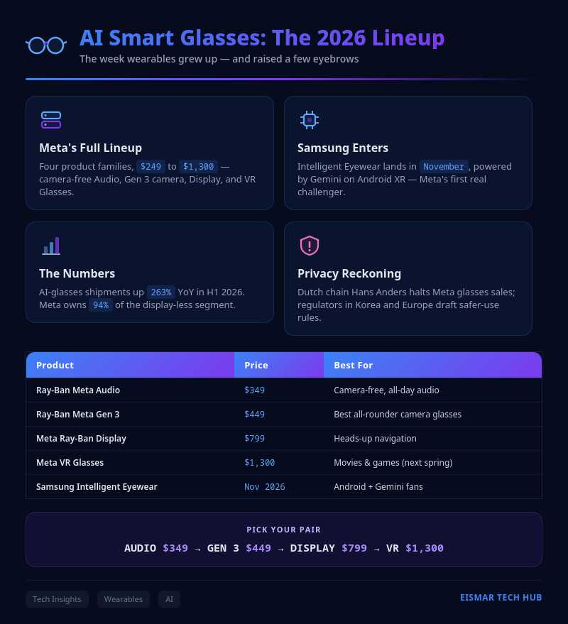 Infographic: AI Smart Glasses 2026