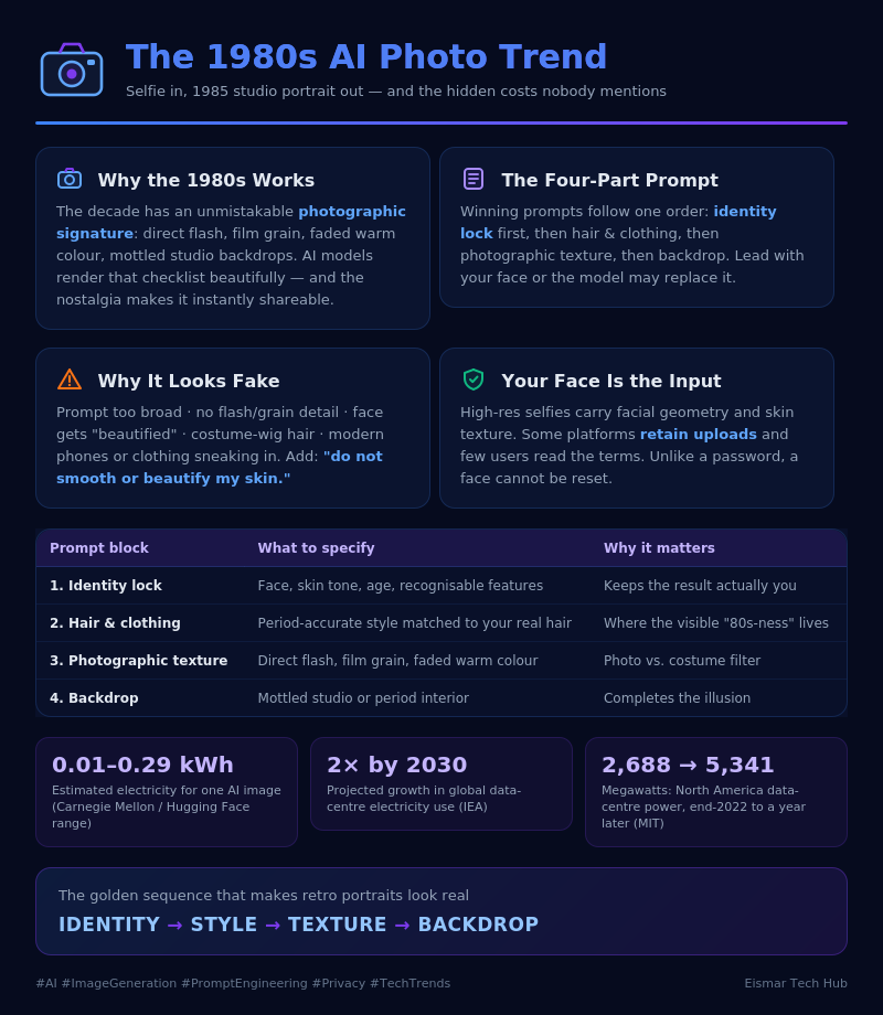 Infographic: The 1980s AI Photo Trend