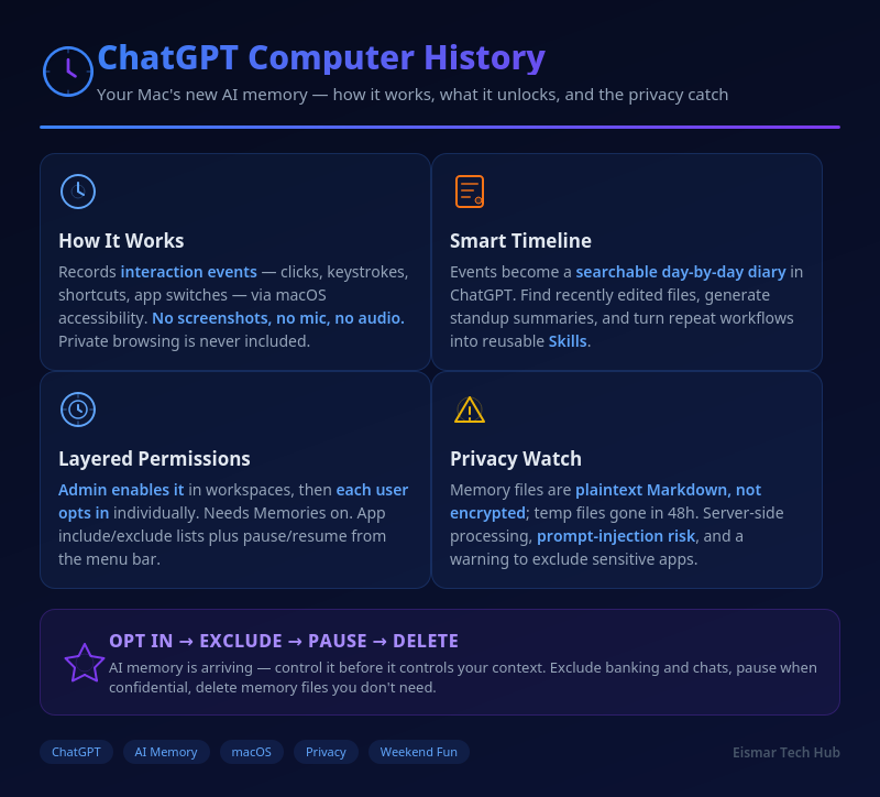 Infographic: ChatGPT Computer History — Your Mac's New AI Memory