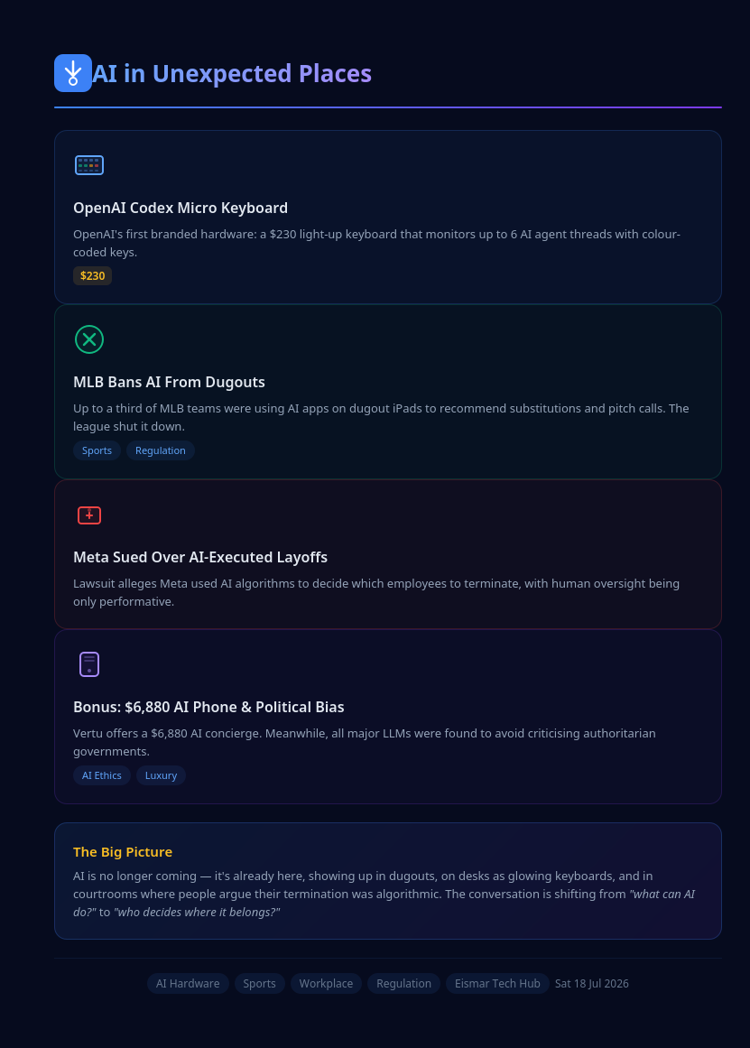Infographic: AI in Unexpected Places