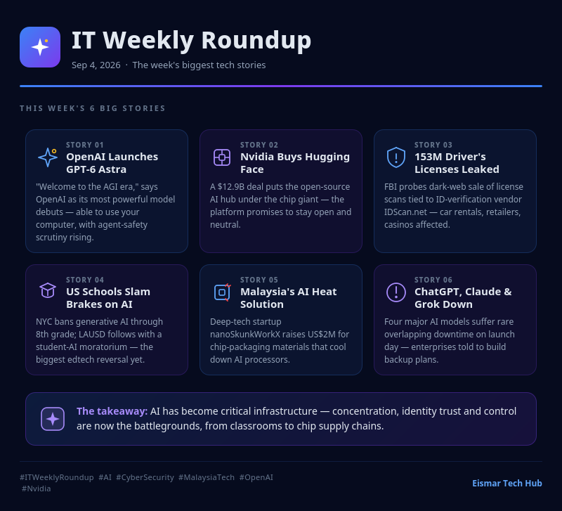 Infographic: IT Weekly Roundup Sep 4, 2026