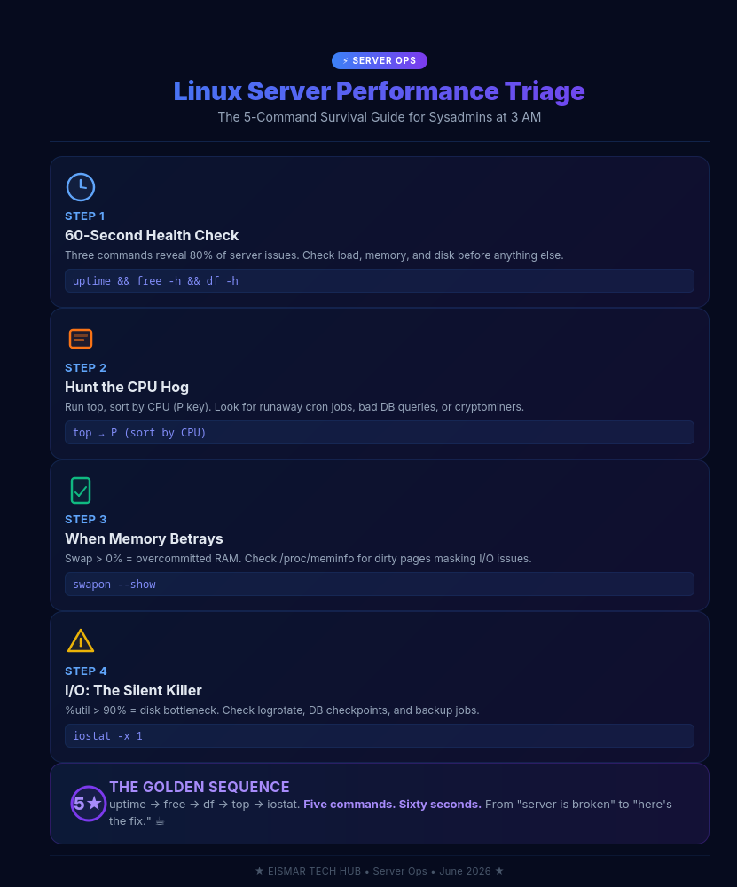 Infographic: Linux Server Performance Triage