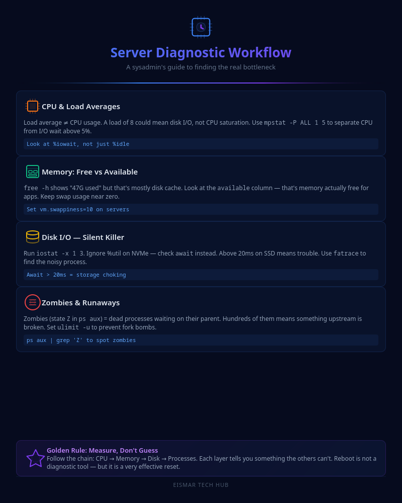 Infographic: Server Diagnostic Workflow