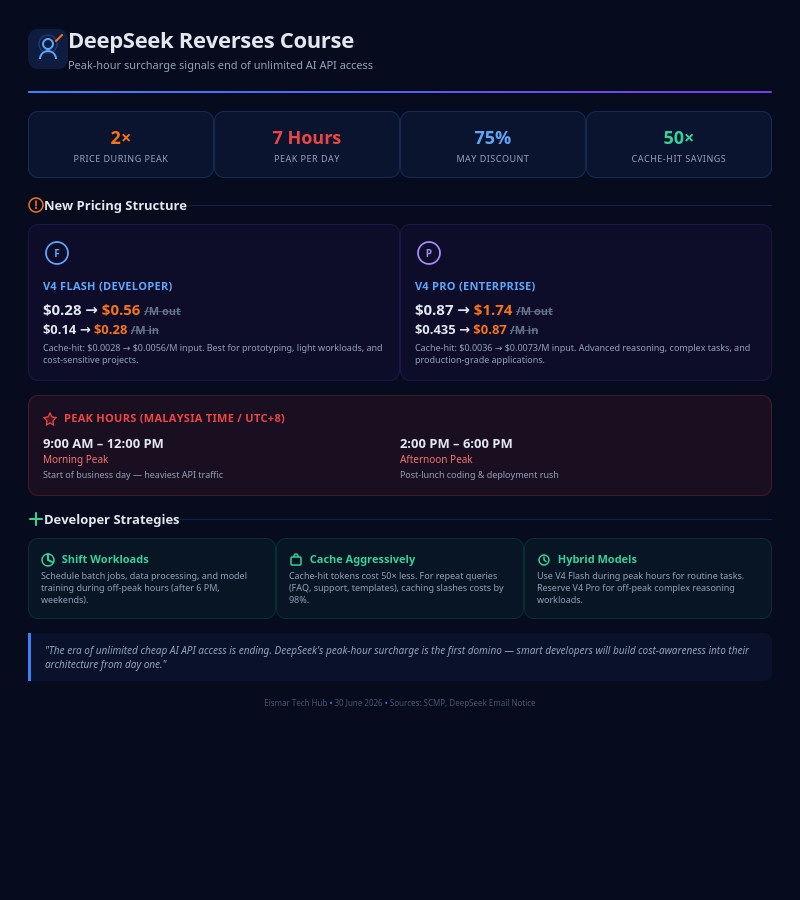 Infographic: DeepSeek Peak-Hour Pricing