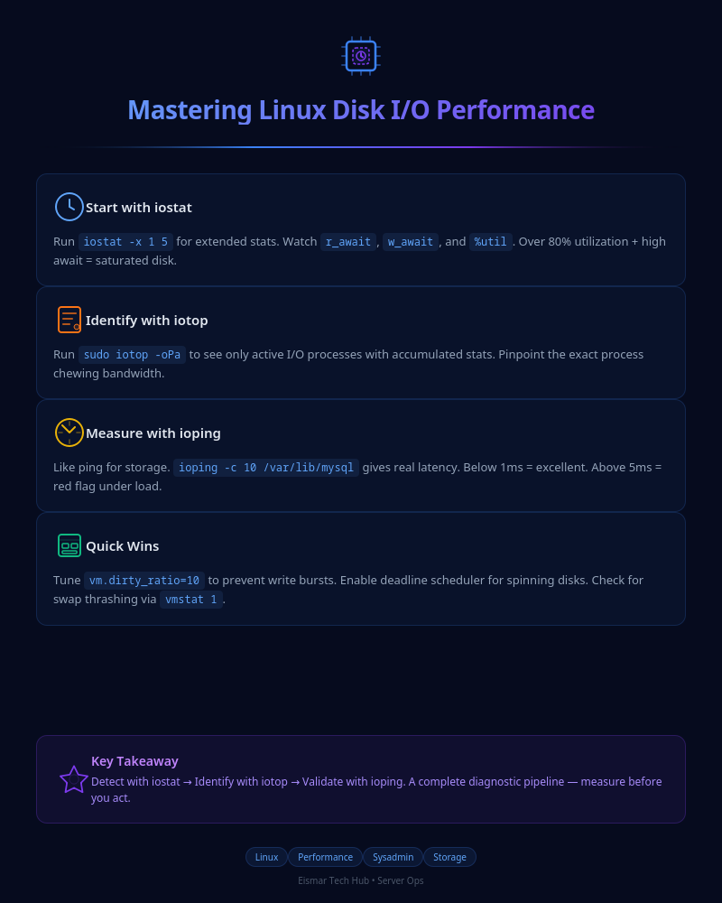 Infographic: Mastering Linux Disk I/O Performance